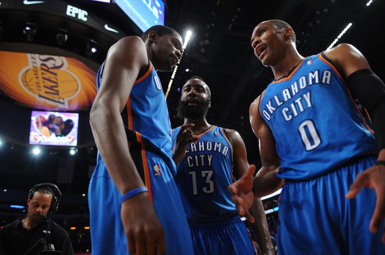 雷霆三少得分全部進(jìn)入歷史前20！他們是NBA歷史最大的如果嗎？